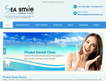 Tablet Screenshot of phuketsmiledental.com